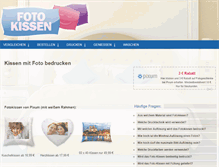 Tablet Screenshot of foto-kissen.net